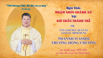 Nghi thức nhận sứ vụ Quản xứ GX Minh Hưng