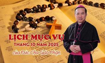 Lịch mục vụ tháng 10.2025 của Đức Giám Mục