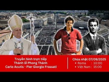 Trực tiếp: Thánh Lễ Phong Thánh tại Roma