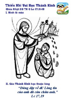 Thiếu Nhi VHTK CN 28 TN C - Hình tô màu