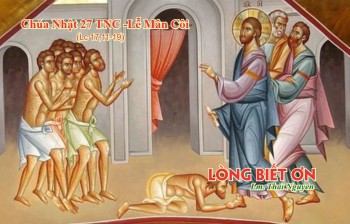 Lòng biết ơn (Lc 17,11-19)