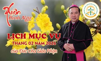 Lịch mục vụ tháng 02.2026 của Đức Giám Mục