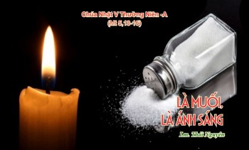Là muối, là ánh sáng (Mt 5,13–16)
