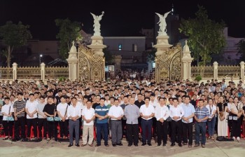 Liên đoàn kèn Đại Đồng Hướng tới Thánh lễ Tuyên phong Chân phước