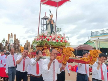 Lễ kính Thánh Đa Minh tại Giáo họ Tân Lập