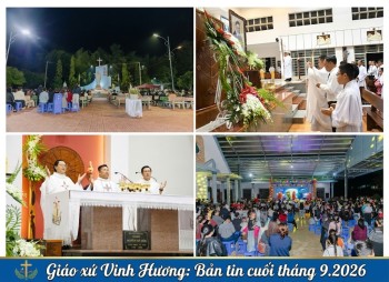 Giáo xứ Vinh Hương: Bản tin cuối tháng