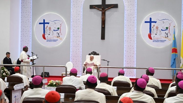 Đức Thánh Cha gặp gỡ các Giám mục Congo