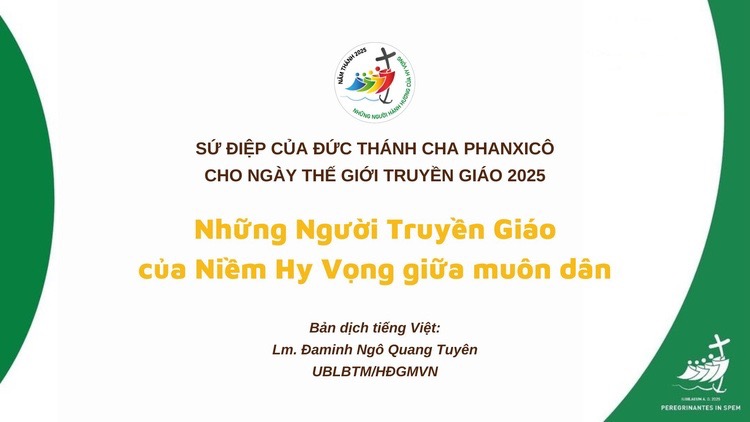 Sứ Điệp Ngày Thế Giới Truyền Giáo 2025