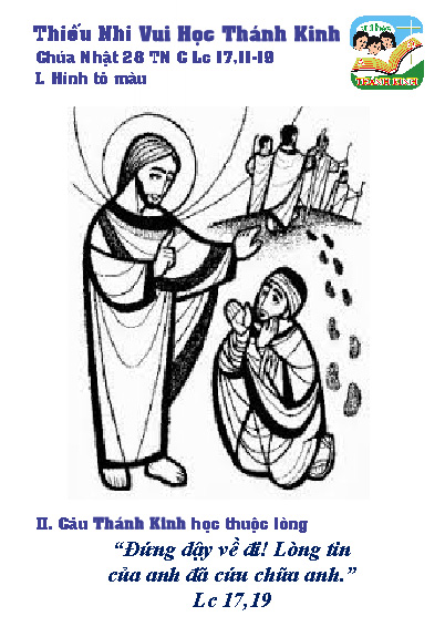 Thiếu Nhi VHTK CN 28 TN C - Hình tô màu