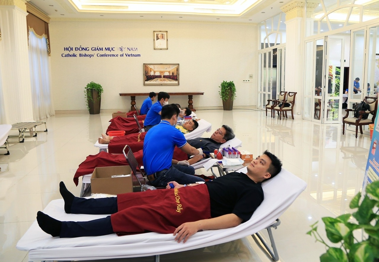 Văn phòng Hội đồng Giám mục Việt Nam tổ chức Hiến máu Nhân Đạo