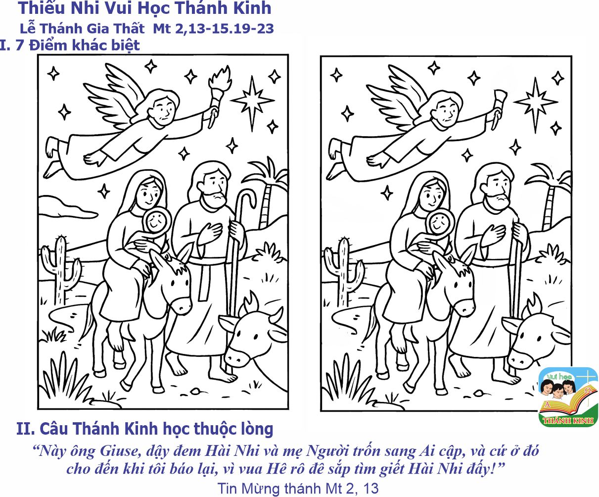 Thiếu Nhi VHTK - Lễ Thánh Gia Thất -7 Điểm Khác Biệt