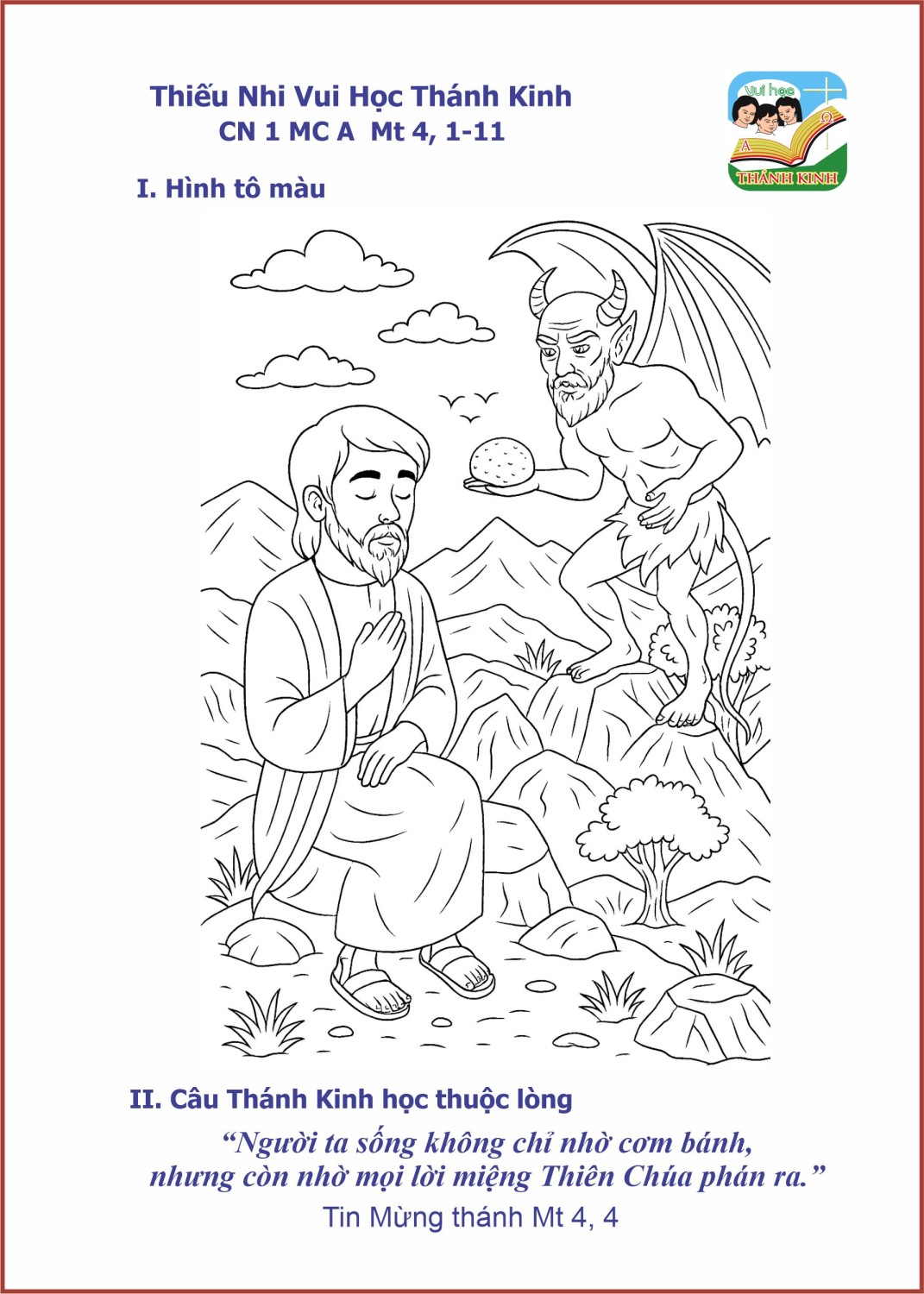 Thiếu Nhi VHTK - CN1MCA - Hình tô màu