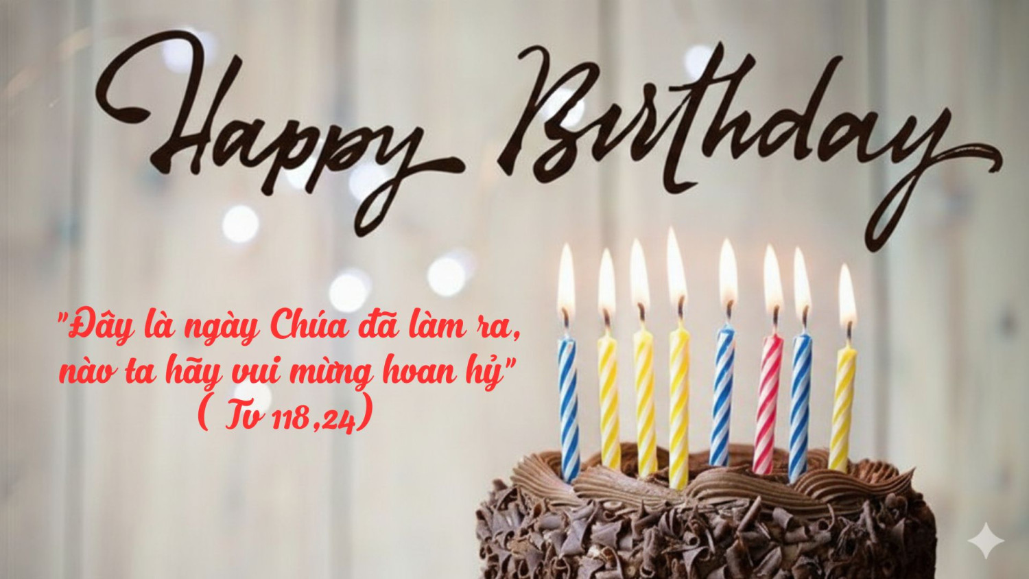 Năm câu Kinh thánh cho ngày sinh nhật.