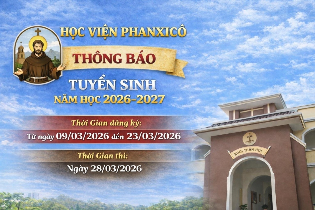 Học viện Phanxicô thông báo tuyển sinh