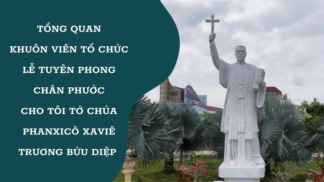 Khuôn viên tổ chức lễ phong Chân Phước